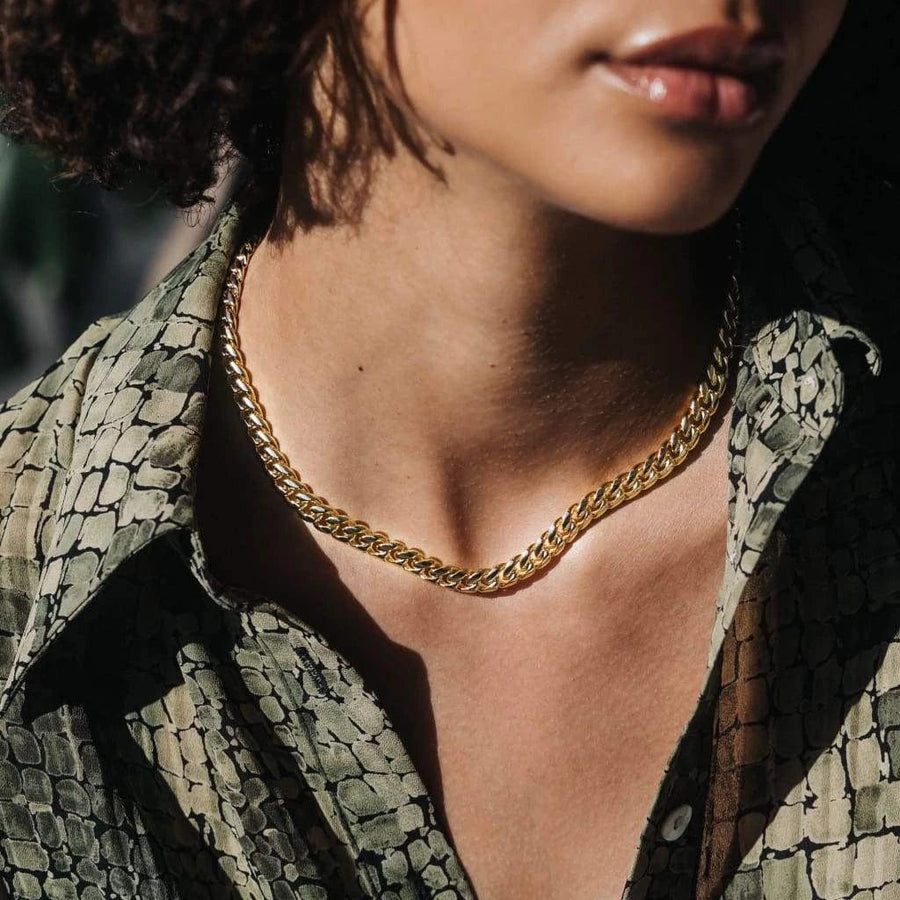 Miami Cuban Chain - 9mm guld